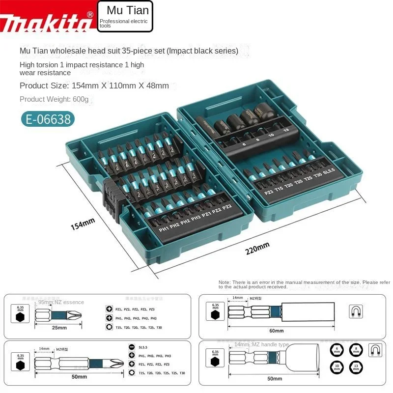 

Socket Set Electric Screwdriver Drill Bit Electric Bit Impact Socket Set Drill Bit Set Makita Professional Power ToolAccessories