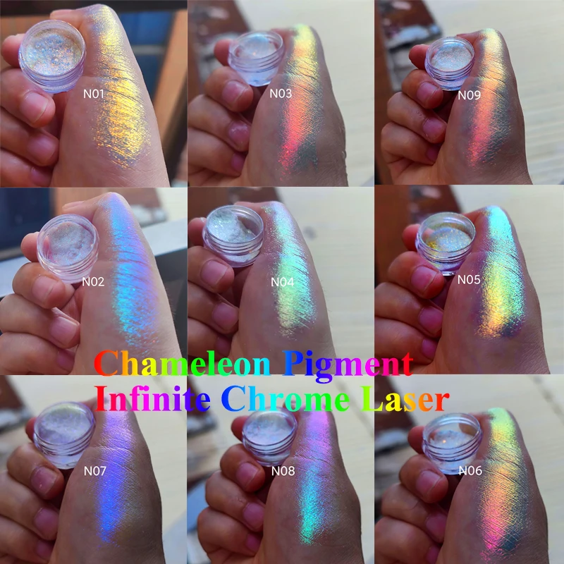 Infinite Chrome Laser Eyeshadow Chameleon Pigment Rainbow Eyeshadow Powder  Light Change Holographic Eyeshadow Pigment 0.2g - Eye Shadow - AliExpress