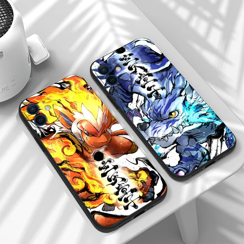 Digimon Anime Funda Phone Case For iPhone 11 13 12 Pro Max 12 13 Mini X XR XS MAX SE 2020 7 8 6s