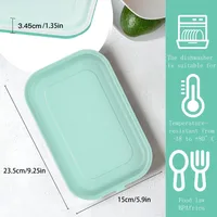 Compartiments de rangement pour réfrigérateur en 4 couleurs pour fruits et légumes, boîtes d'emballage réutilisables pour aliments et viande congelée 4