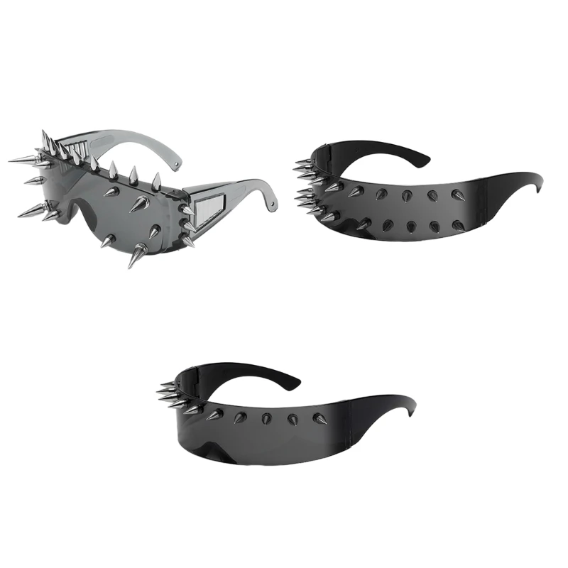 Mens Eyewear Cosplays Costumes Glasses Gothic Glasses Punk Glasses Cyber Goggles N7YF
