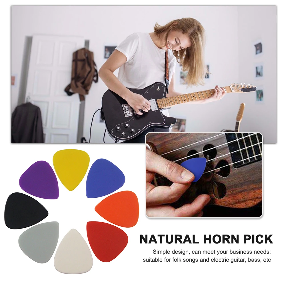 Electric Guitar Picks 0.8 0.46 0.71 0.96MM Colorful Guitar Pick Holder Set Ukulele Random Universal For All