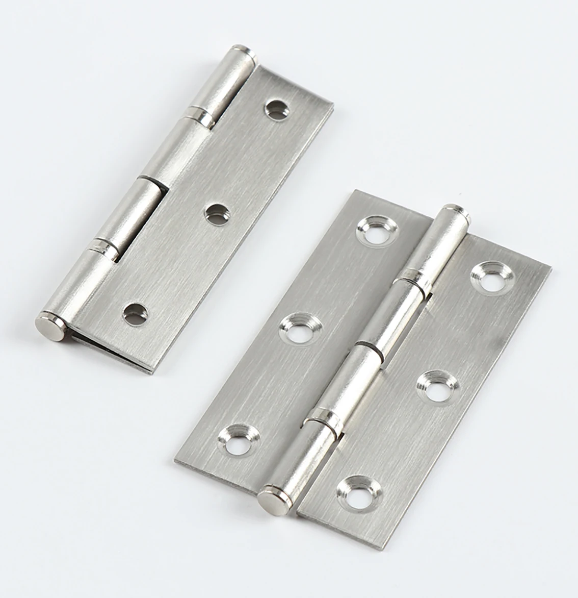 2Pcs Stainless Steel Hinges Door Connector Drawer Furniture Cabinet Fitting Hinge Hardware Accessories