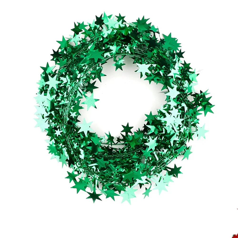 thumbnail image 1 of Guirnalda de alambre con estrellas doradas y plateadas de 7,5 metros, con purpurina, para decoración de árbol de Navidad, bodas, cumpleaños y Navidad, 1 of 5