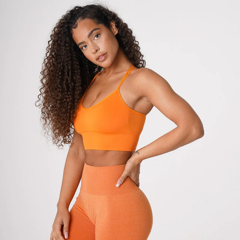 

Women's Yoga Sports Bra Elastic Quick Drying Breathable Bra Seamless Underwear