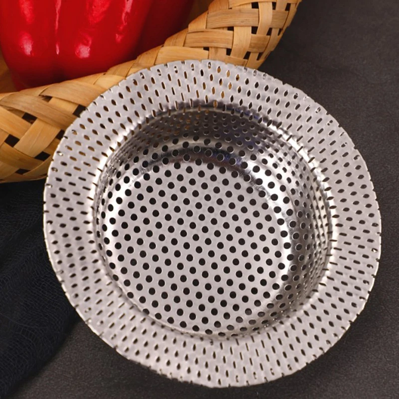 7cm/9cm/11cm Kitchen Sink Strainer Drain Hole Filter Trap Water Sink Strainer Stainless Steel Bath Drain Waste Screen 1Pcs