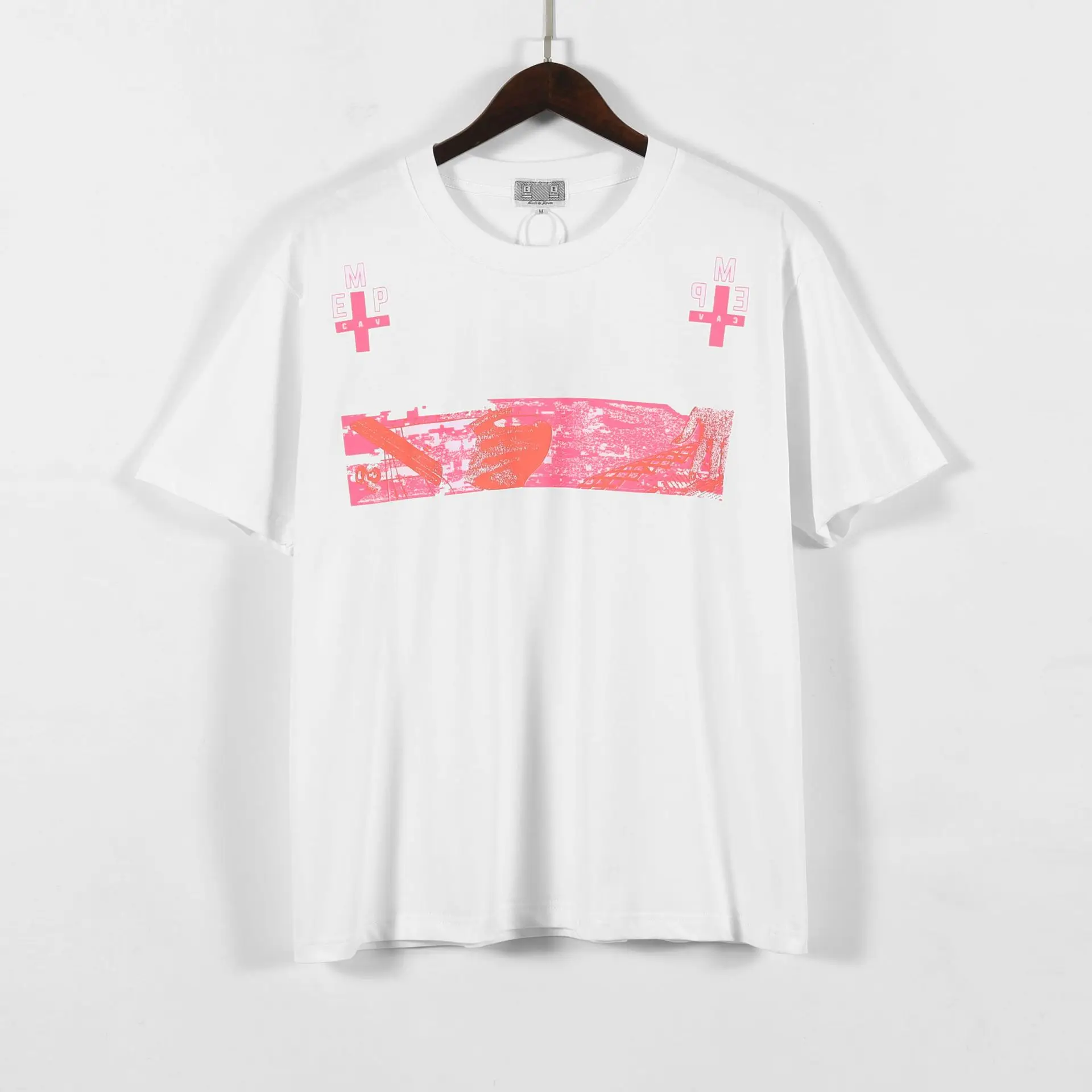 

CAVEMPT C.E Man Women 1:1 Pink Pattern Printed T-shirt CAVEMPT C.E Clothing