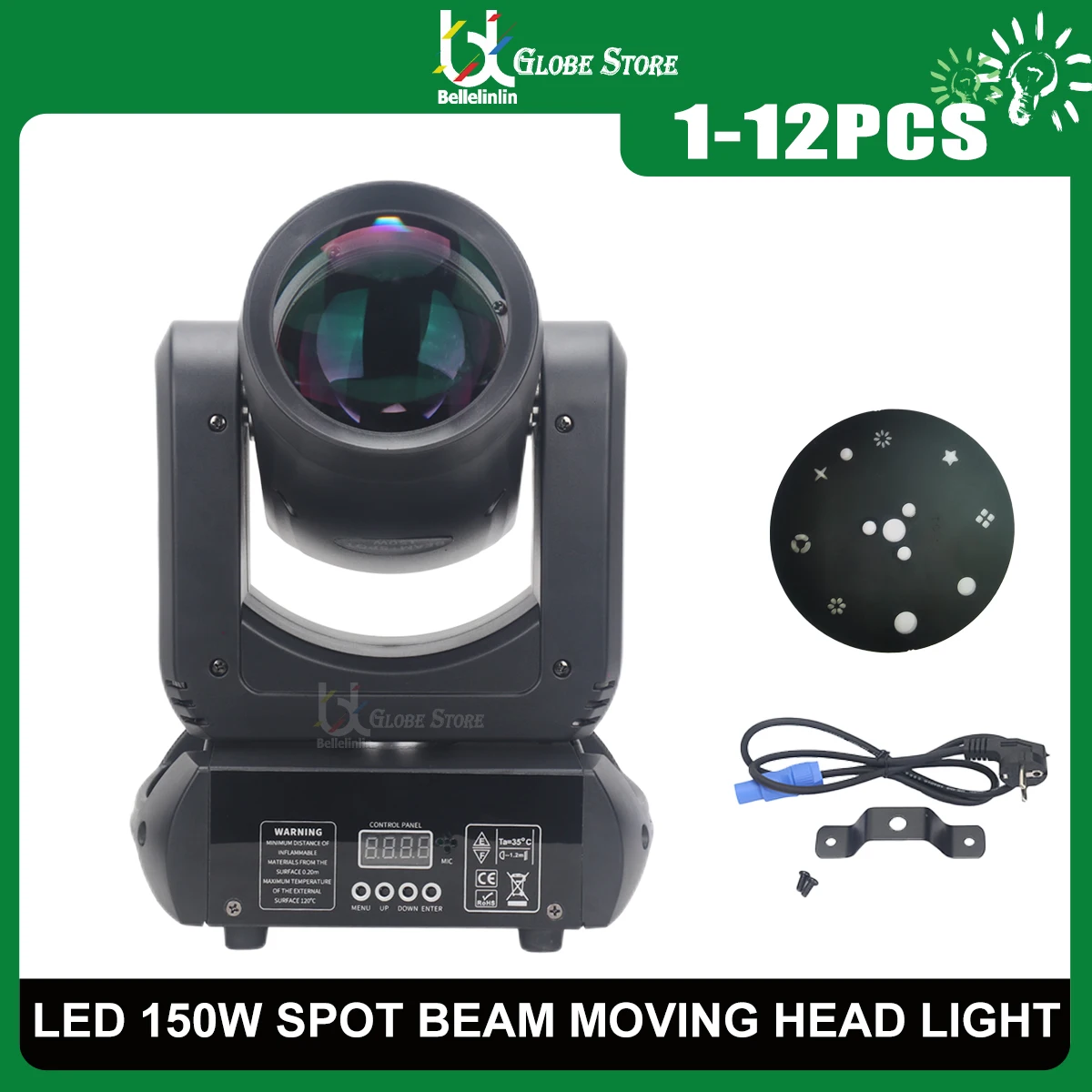 

No Duty 1-12Pcs Mini 150W LED Beam Spot Light 6+12 Rotating Prism Moving Head Light For DJ Bar Disco Party Club Stage Effect