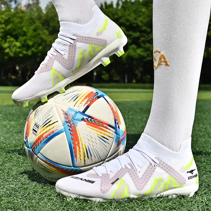 Football Shoes Men Low-Top Kids Grass Training Anti-Slip Cleats Boots