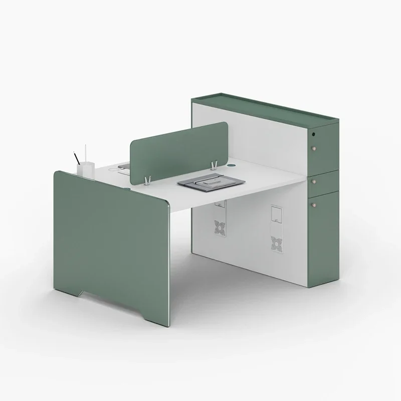 מחיצה מודרנית של שולחן עבודה מודרני 2 4 6 אדם משרד מחיצה שולחן עבודה