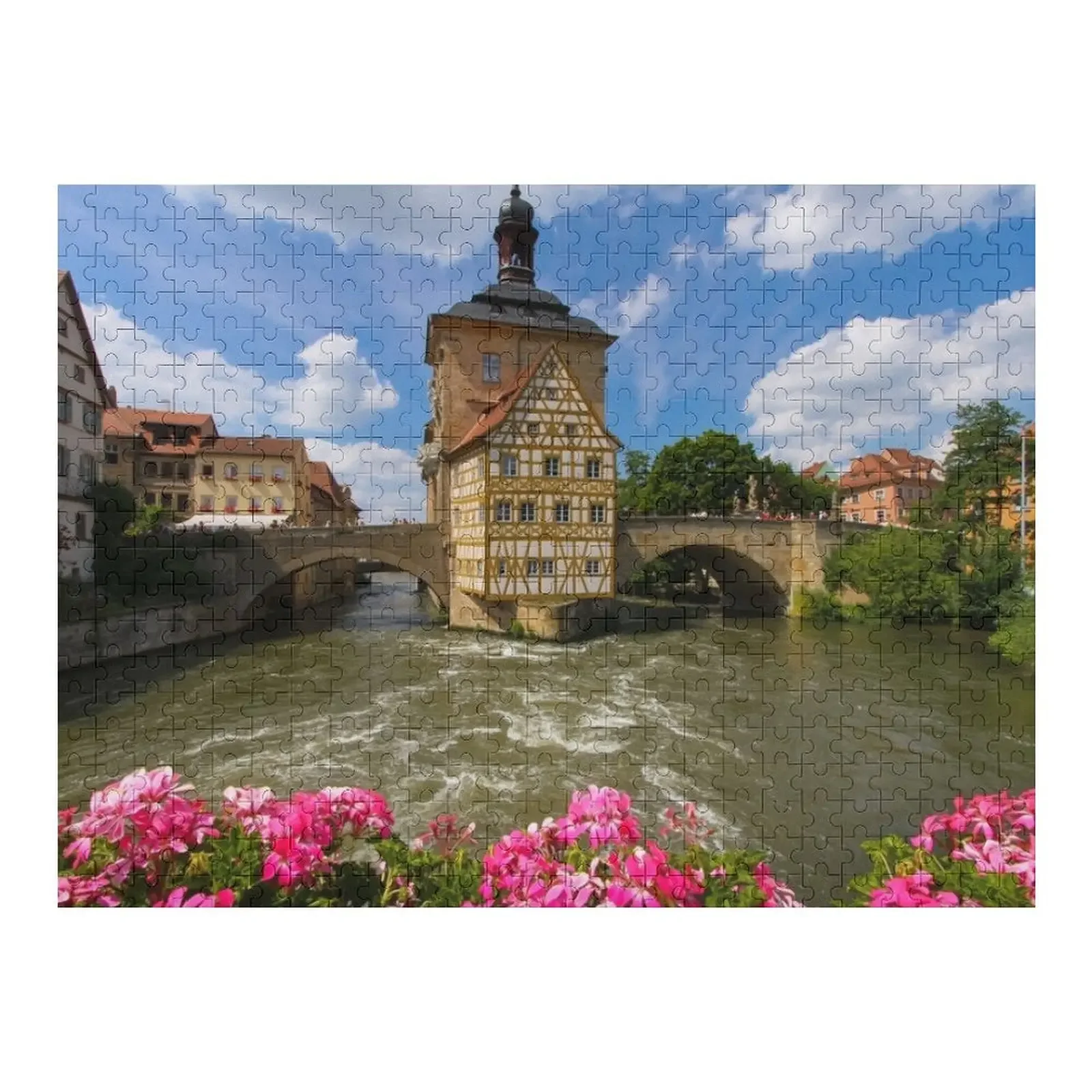 Bamberg Bridge Jigsaw Puzzle Wooden Jigsaws For Adults Customized Toys For Kids Puzzle