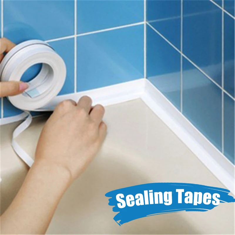 Cinta-de-sellado-de-ducha-para-ba-o-pegatina-de-pared-impermeable ...