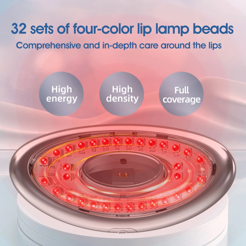 New Arrival U Shape Lip Plumper Device Smooth Lip Wrinkles Teeth Whitening Lips LED MASK Wrinkle Removal Device 4