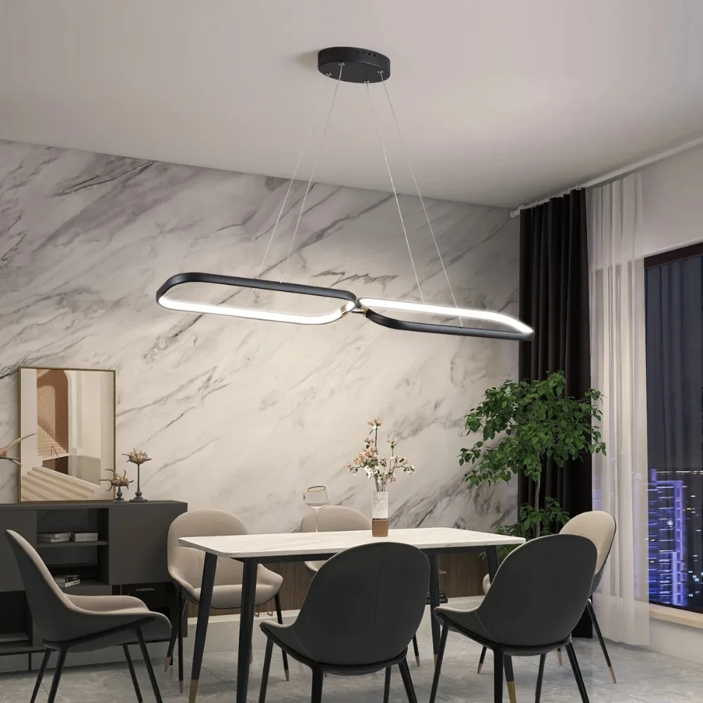 

Modern Led Pendant Light Dining Room Chandelier Black Kitchen Lighting Living Bedroom Led Chandeliers Lustre