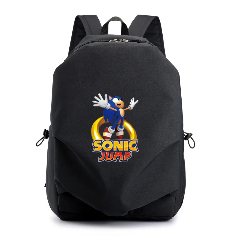 

Sonic The Hedgehog Cartoon Waterproof Backpack with USB Charging Port 17 Inch Laptop Backpack Casual Daypack Men Schoolbag Boys