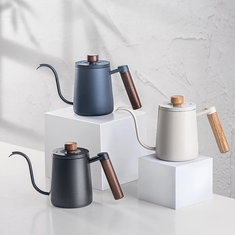 Coffee Pot Milk Frothing Pitcher Jug Gooseneck Kettle Spout Stainless Steel 350ml 600ml