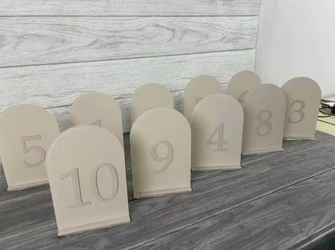 Arch Wedding Table Numbers Serif Neutral Sign Wedding Decor Modern Arch Signage Luxury Numbers