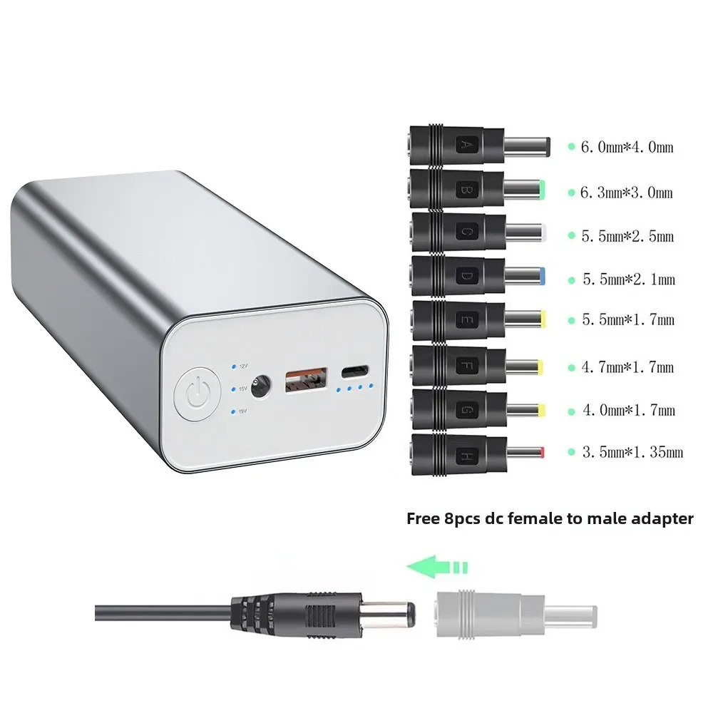 PD 고속 충전 65W 노트북 파워 뱅크 30000mAh 알루미늄 합금 DC 포트 76W 고출력 19V 모바일 전원 공급 장치 BCAK