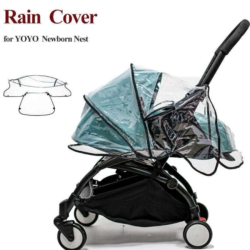 Stroller Rain Cover For YOYO 0+/YOYO 6+ Baby Carrige Rain Coat Safety EVA Material Water Proof 1:1 Design Stroller Accessories stroller accessories stroller rain cover