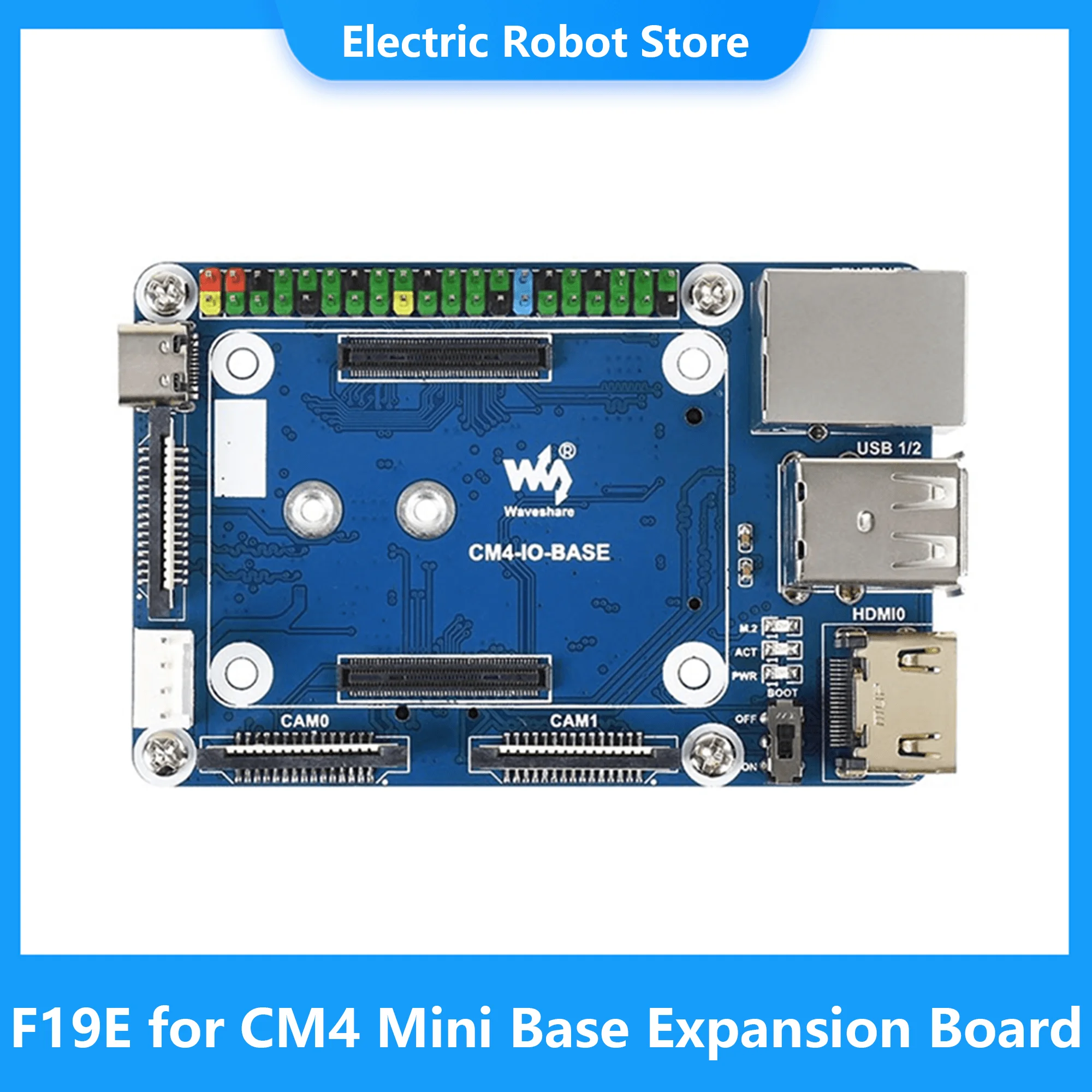 F19E Voor Raspberry Pi Cm4 Mini Base Muslimycomputing Module Core Board Interfaccia Gpio A 40Pin Integrata Gigabit Ethernet