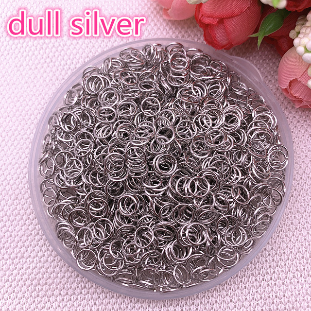 4/6/8mm Metal Open Go Rings Split Rings Connectors For Jewelry Making Findings