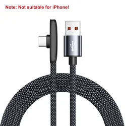 Enhanced USB Type - C 90° Fast Charging Cable - 3A Data & Power Cable - 1m (USB to Type - C)