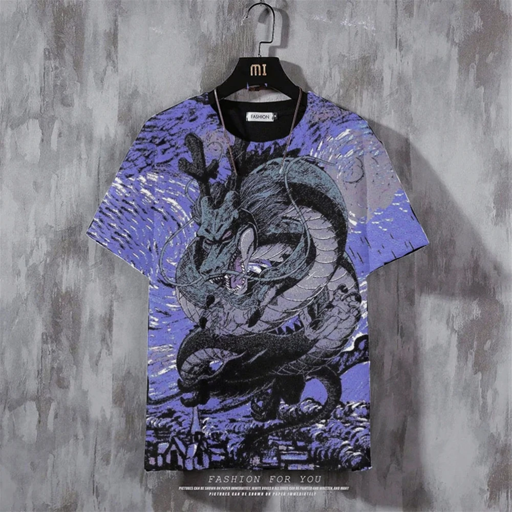 

Футболка мужская с 3d принтом, Повседневная модная рубашка с коротким рукавом, в стиле ретро, дышащая уличная одежда, на лето