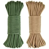 Braided Horse Leading Rope 15 Meters Multifunctional Paracord Lanyard Ropes Camping Climbing Hiking DIY Project Tent Clothesline 1