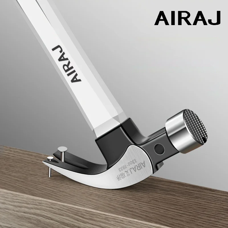 AIRAJ Multifunctional Sheep Horn Hammer Industrial Grade Decoration Household Hammer Wrapped with Glue Non Slip Hardware Tool 6
