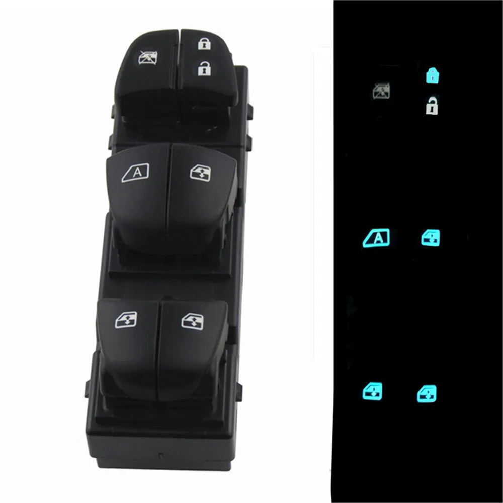 

Переключатель Стеклоподъемника автомобиля с синей фотографией для Nissan Tiida Altima Sylphy X-Trail Qashqai 25401-3SH0A-C