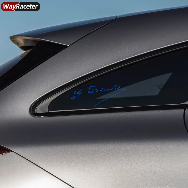 Car Interior Body Window Sticker Trunk Signature G Daimler Decal For  Mercedes Benz All models A C E S CLA GLS GLE ML G Class AMG