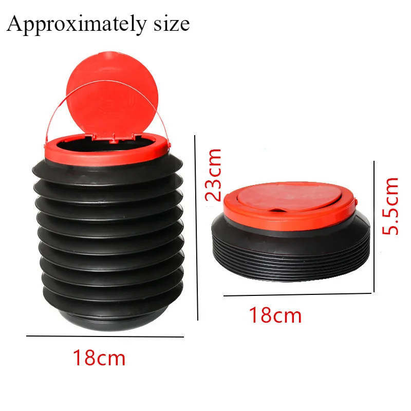 car trash bin garbage can car wash telescopic bucket folding trash organizer garbage holder Car Supplies home decor