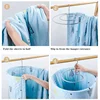 1Pc Round Spiral Quilt Sheets Hanger Stainless Steel Rotating Drying Rack Save Space Blanket Hanger Outdoor Home Balcony Hanger 6