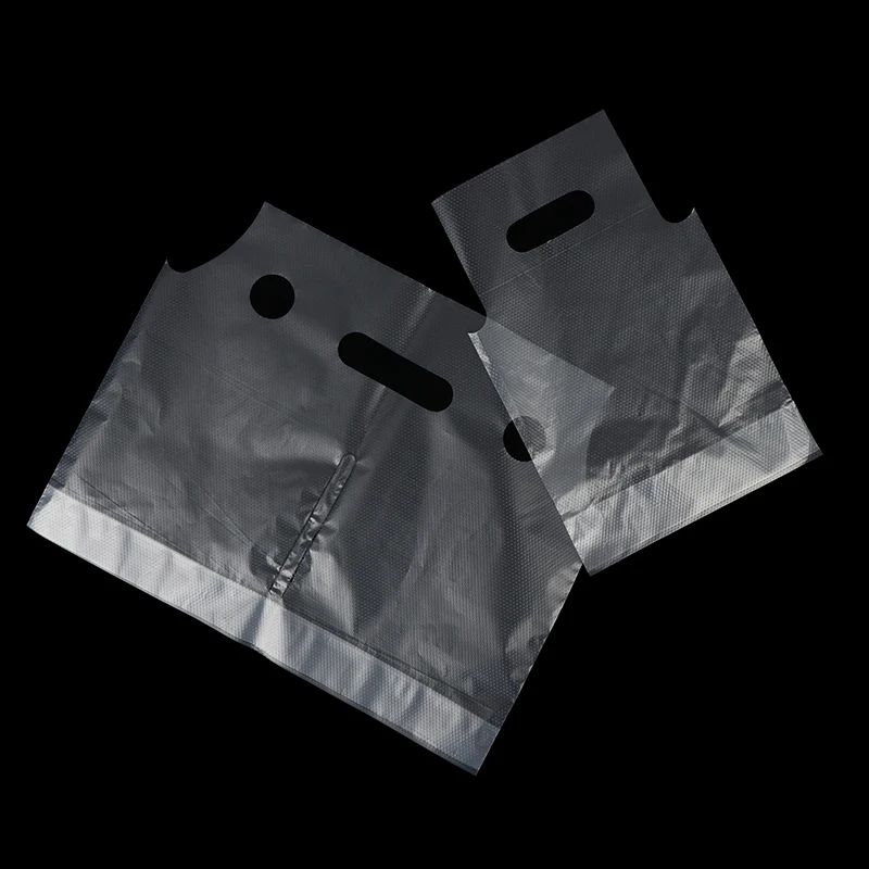 100Pcs Frosted Transparent Disposable Beverage Bags