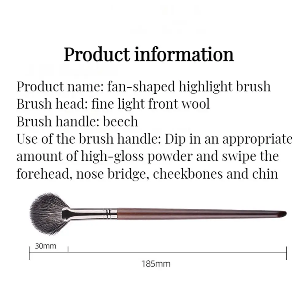 Goat Hair V Face Partial Contour Brush Makeup Tool Maquillaje Loose Powder Brush Makeup Brush Blush Brush Highlighter Brush