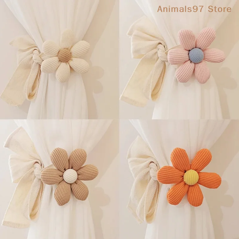 Curtain Tiebacks Cubic Clouds Flowers Curtain Hooks Children's Room Hanging Curtains Hanging Accessories Home Decorations