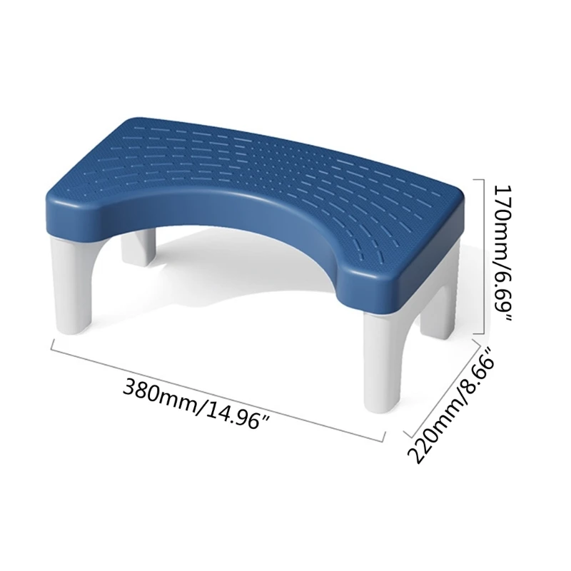 Non Slip Portable Squatting Pan Stool Height Adjustable Toilet Step Stool for Kids Increase Convenience & Stability Y55B