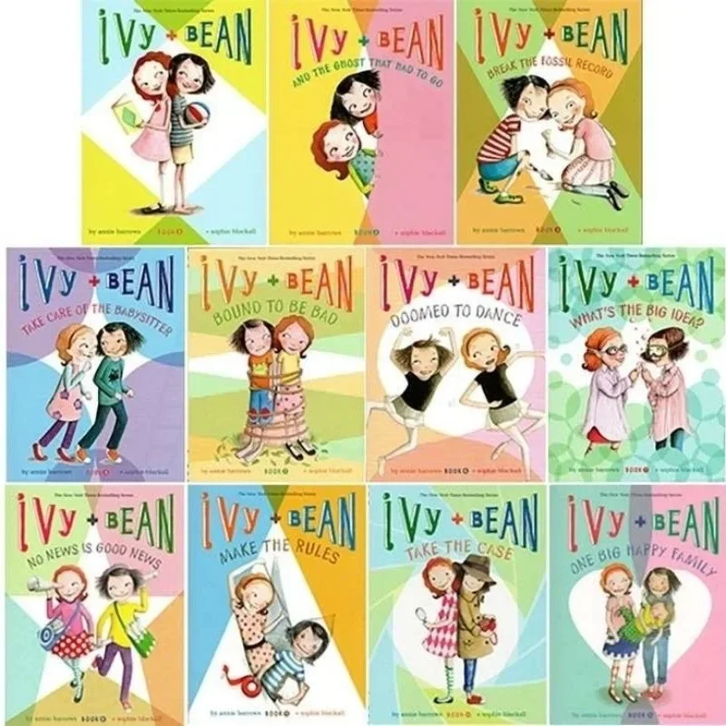 

11 Books/Set English Picture Ivy and Bean Comic Bridge Story Girl Daily Reading Book Age 6-14