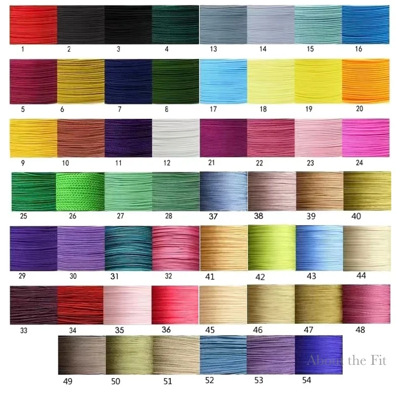 BXN 2mm geflochtener Nylonfaden DIY Halskettenschnur, Armband, Perlenarmband für Schmuckherstellung, Zubehör, Großhandelspaket – Detail 7