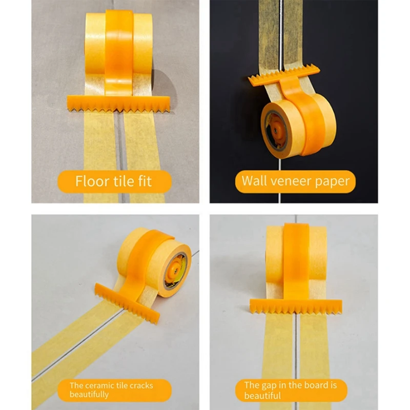 The Masking Paper Applicator Is Equipped With 10Pcs Masking Paper Gluing Auxiliary Tools For Kitchen And Floor Joints.