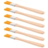 6pcs Wooden Handle Paint Brush Nylon Bristle Paint Brushes Wall Painting Brushes Reusable Brushes For Wall Painting Tool 6
