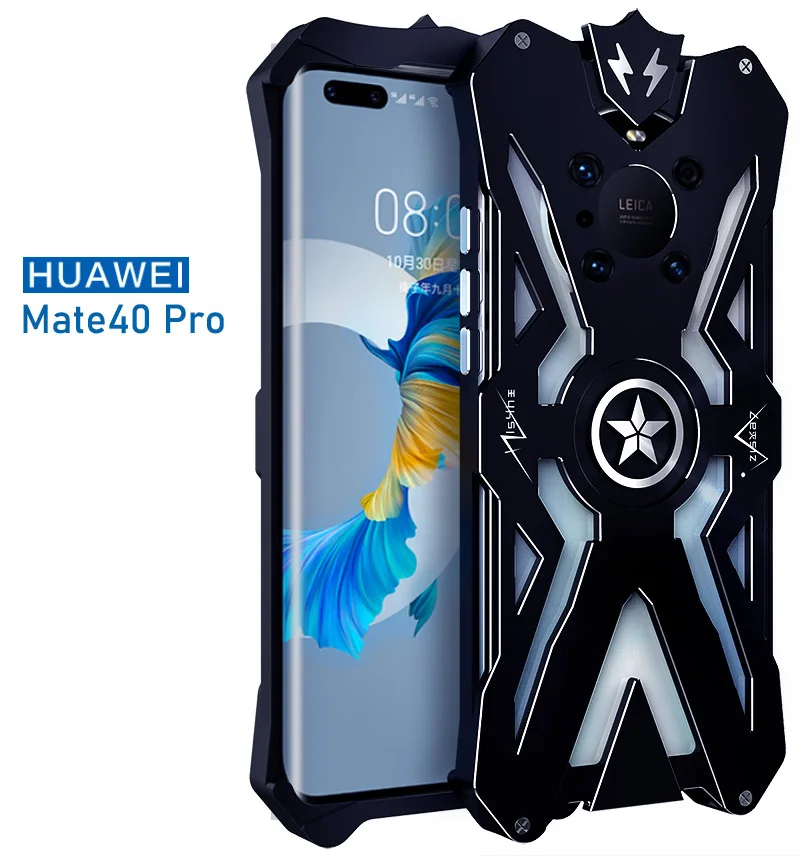 

Metal Steel Machinery Series Cases Aluminum Armor Thor For Huawei Mate 40 Pro Plus Pro+Shell Skin Bag For Mate40 Pro+ CASE Cover