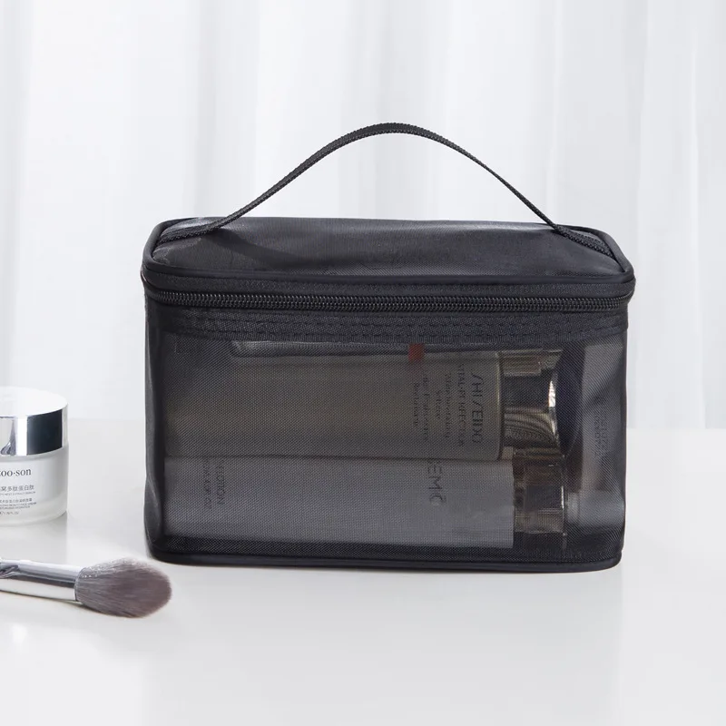 

Multifunction Travel Cosmetic Bag Women Portable Mesh Makeup Bag Ladies Cosmetic Bag Rope Makeup Bag Toiletry Kits Organizer Bag