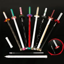  Japanese Anime Swords Gel-pen Cosplay Ninja Weapons Samurai Costumes Props Xmas Gifts Fans Collections 