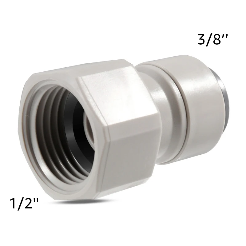 ELECQUEEN Tubing Quick Joint 9.5mm(3/8) push fit x 5/8'' female adapter Homebrew Hose Quick Connecter for Keg Coupler Tap Shank tubing quick joint