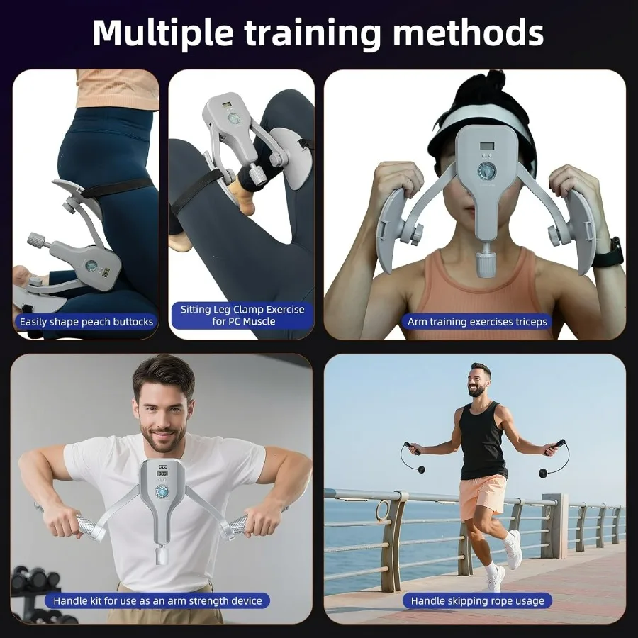 Thigh Trainer Max 176 lbs Pelvic Floor Muscle Kegel Exercise Devices, Inner Thigh Exerciser Kegel Trainer for Women Men