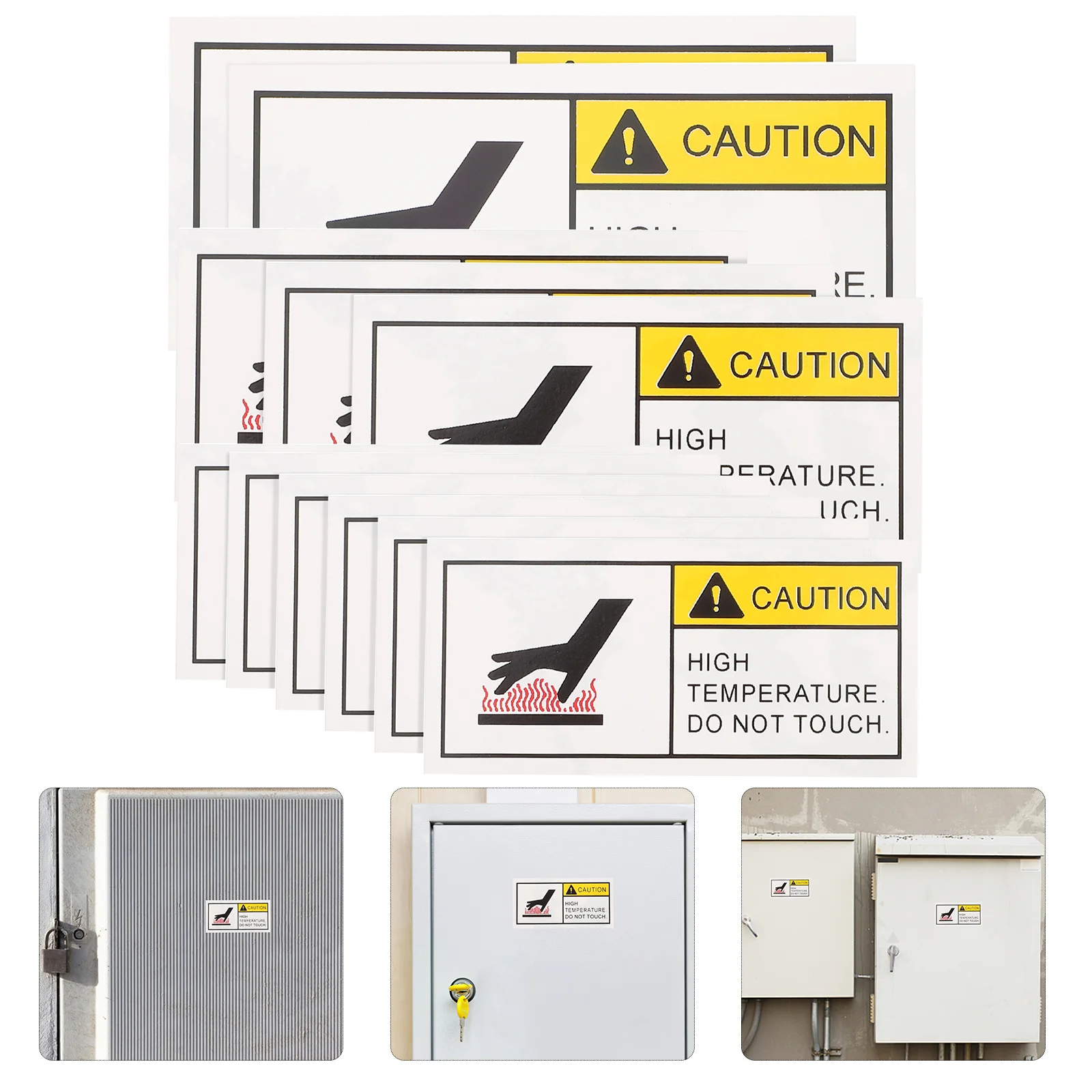 

Warning Stickers Be Careful with Laser Waterproof Labels Hot Surface Do Not Touch