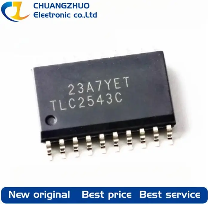 

1Pcs New original TLC2543CM TLC2543C SOP-20-300mil Analog To Digital Converters