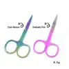 Cuticle Makeup Durable And Long-lasting Time-saving Curved Head Design Curved Head Scissor Manicure In-demand Eyebrow Scissor 1