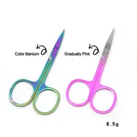 Cuticle Makeup Durable And Long-lasting Time-saving Curved Head Design Curved Head Scissor Manicure In-demand Eyebrow Scissor 1